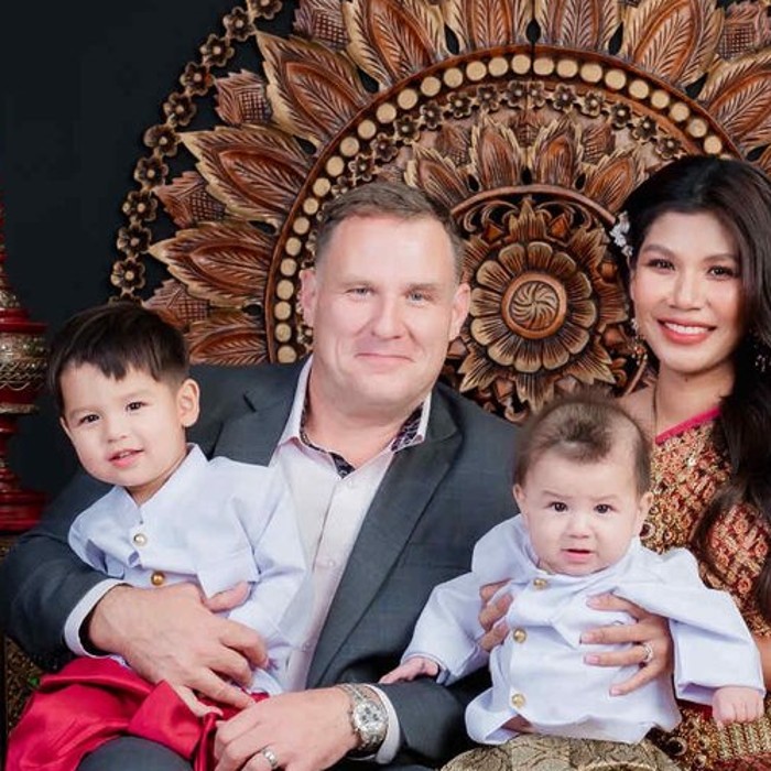 The man behind Logotherapist, with his family